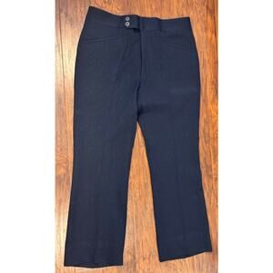 Vtg The Knack Mens Textured fabric slacks pants trousers Navy Blue 34x29 Disco